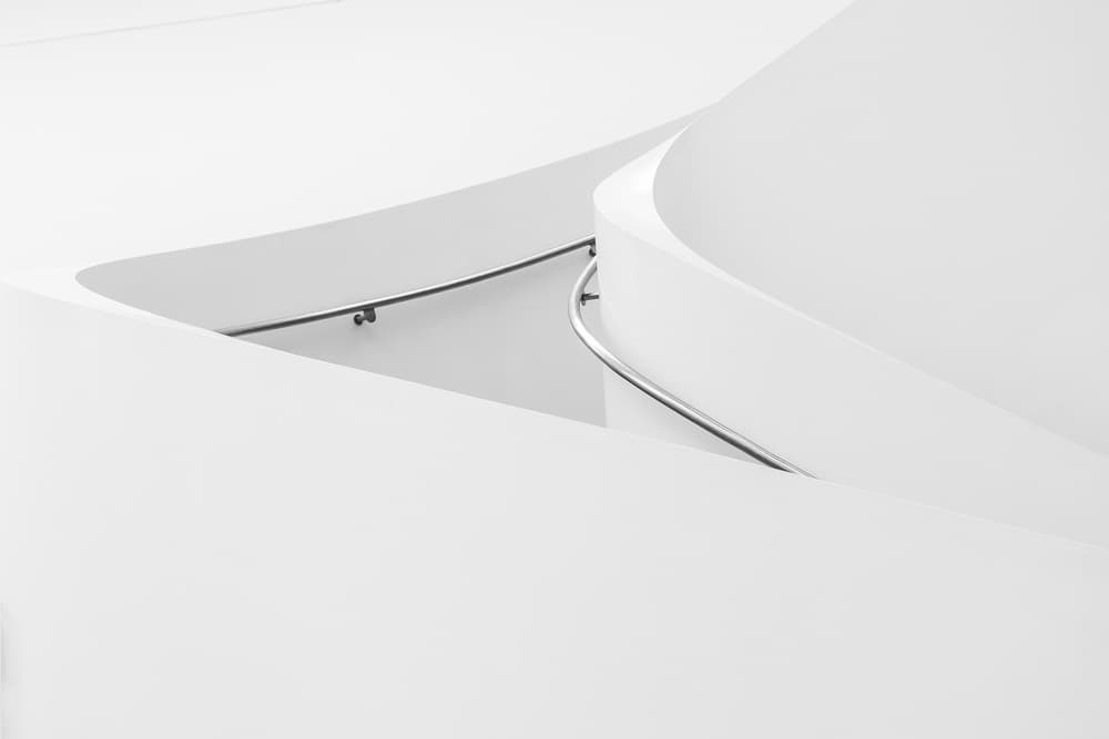 Elegant White Architecture by Peter Pfeiffer — canvas wall art