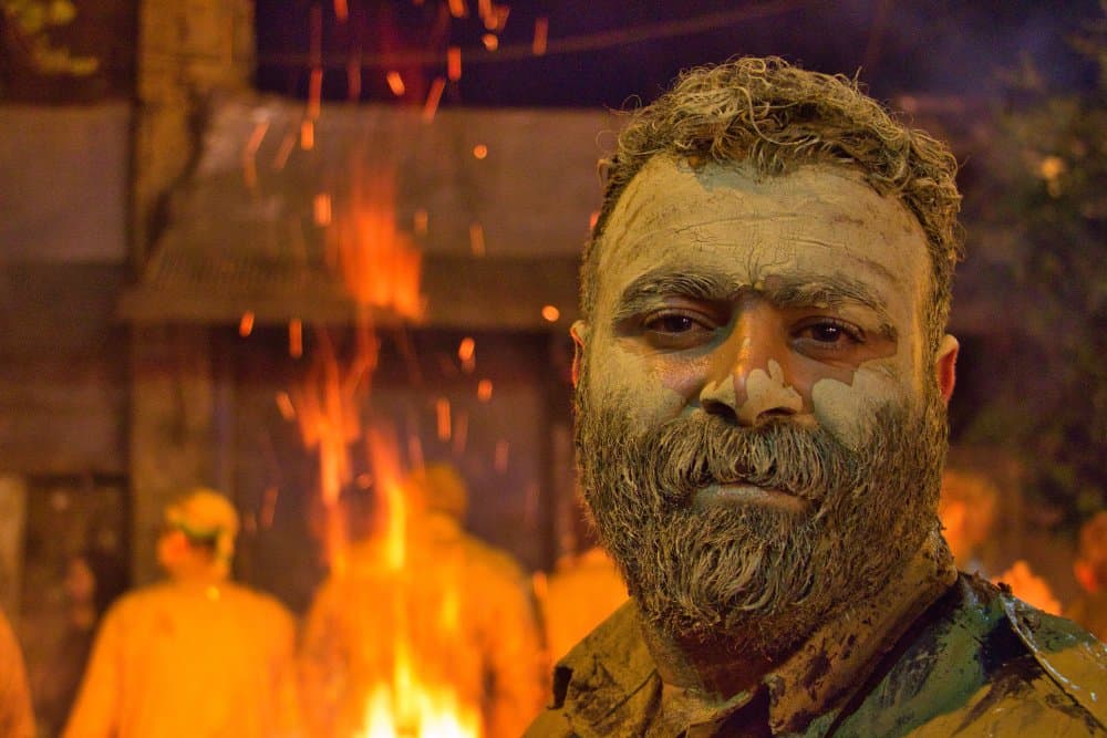 Intense Festival Portrait by Mahshad Razavi — canvas wall art