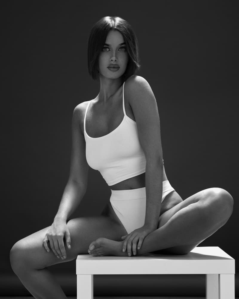 Confident Woman Pose by Denis — canvas wall art