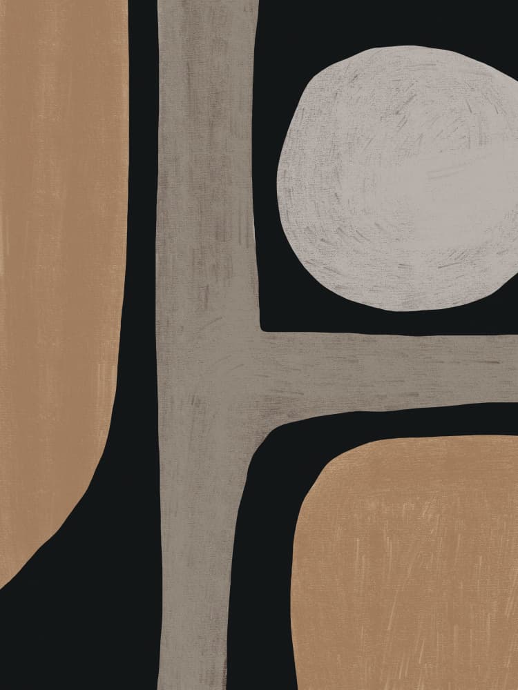 Organic Minimal Shapes by Little Dean — canvas wall art