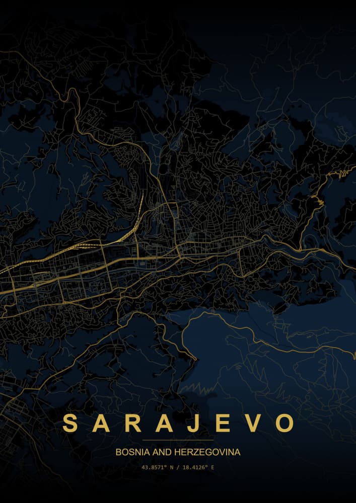Sarajevo by HUGO — canvas wall art