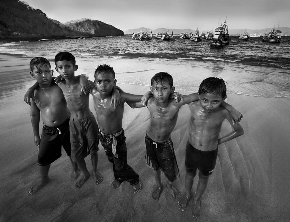 Beachfront Brotherhood by Sebastian Kisworo — canvas wall art