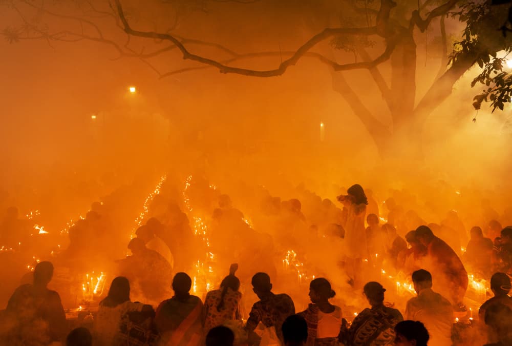 Orange Glow Gathering by Md. Arifuzzaman — canvas wall art