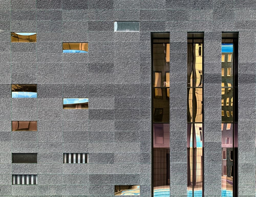Modern Geometric Reflections by Harry Verschelden — canvas wall art