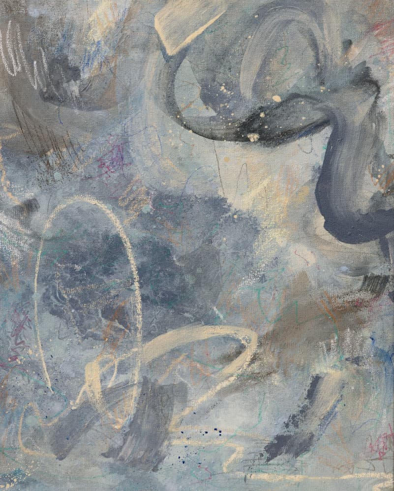 Serene Blue Abstract by Anastasiya Devochkina — canvas wall art