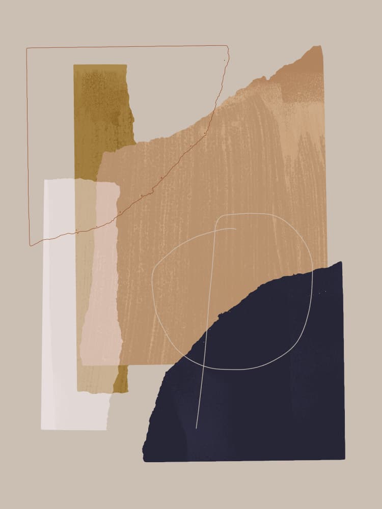 Pieces 17 by Mareike Böhmer — canvas wall art