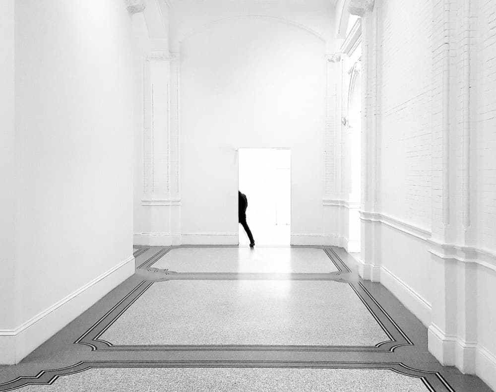 Hallway Silhouette by Huib Limberg — canvas wall art