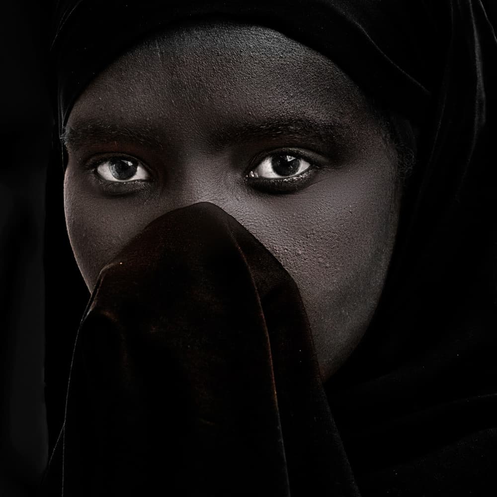 Profound Dark Gaze by Giovanni Cavalli — canvas wall art