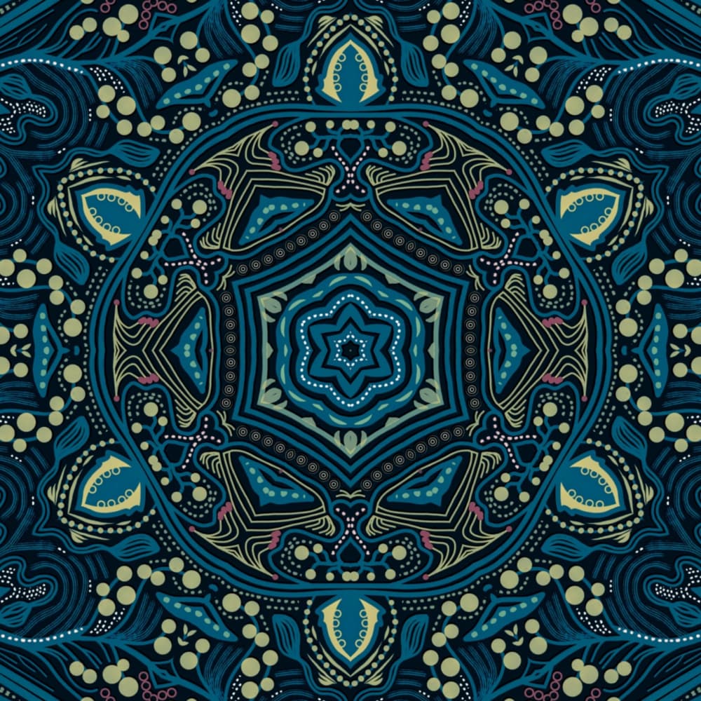Intricate Botanical Mandala by Josie George — canvas wall art