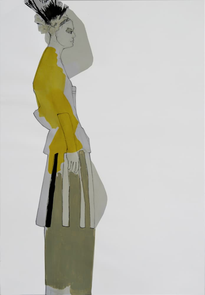Modern Fashion Profile by Doris Schmitz — canvas wall art