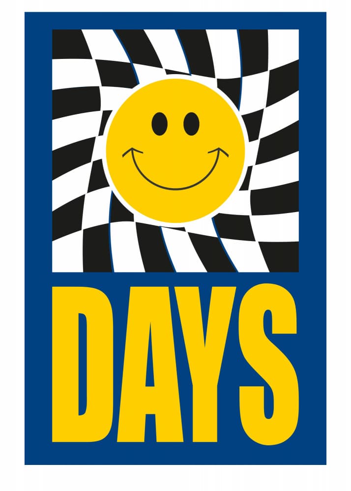 Happy Checkerboard Days by SERGIO ORTIZ — canvas wall art