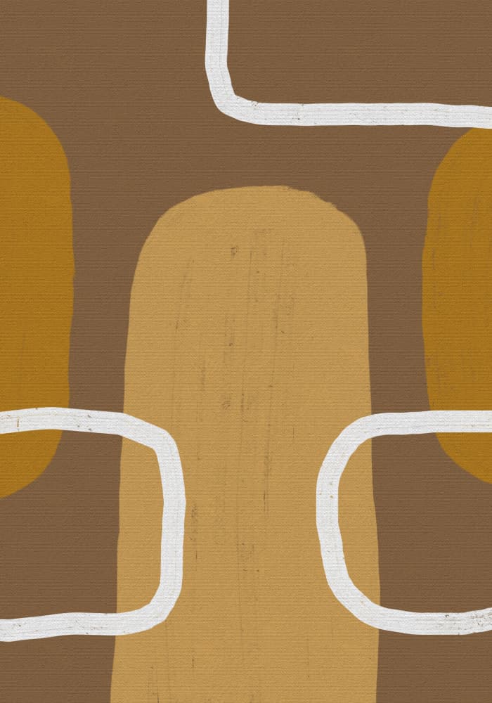 Modern Organic Forms by Yuli Saputra — canvas wall art