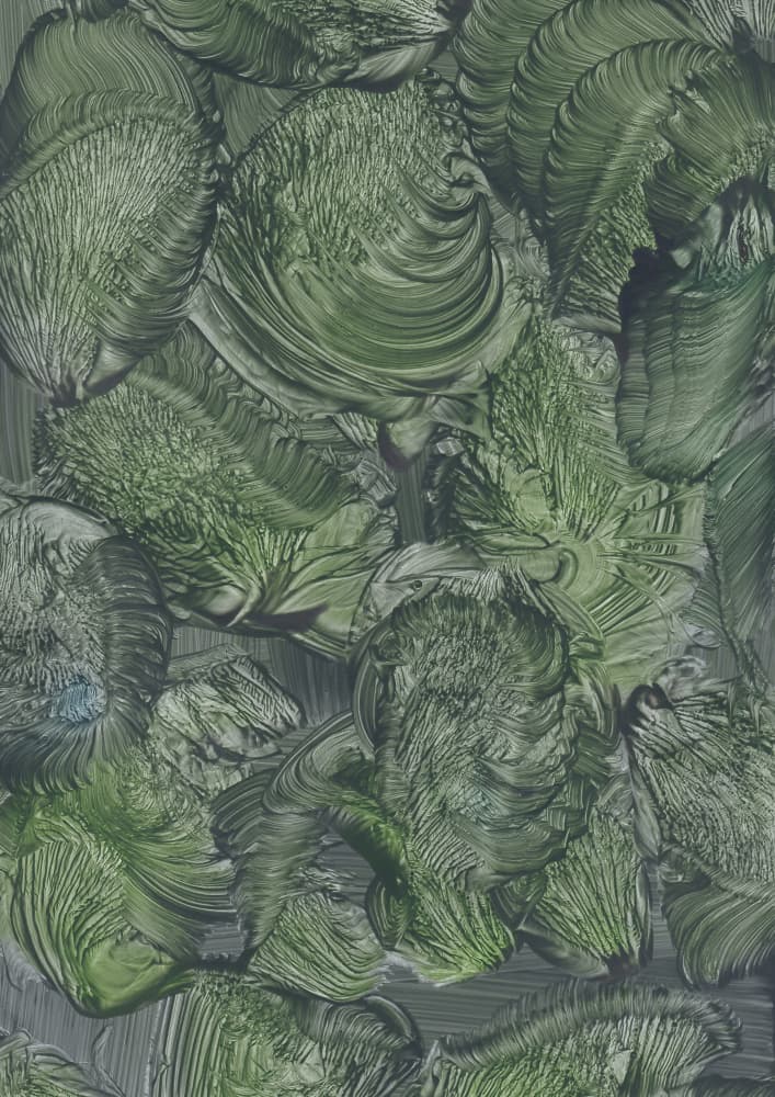 Swirling Forest Greens by Maira Ribena — canvas wall art