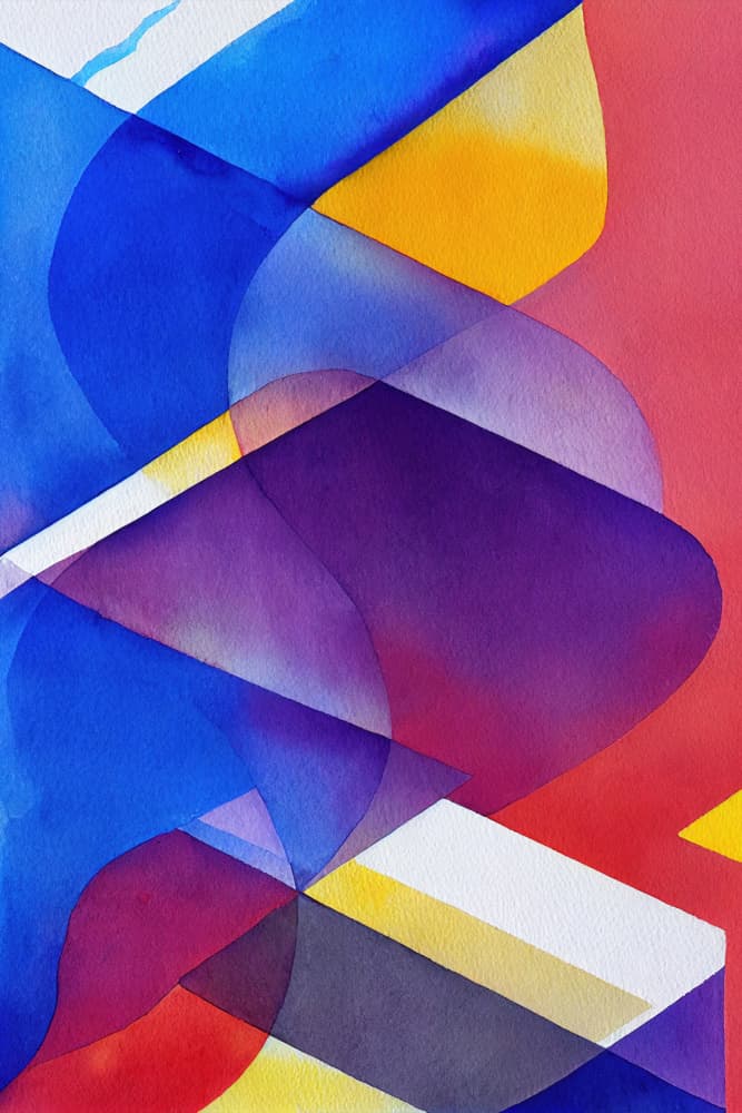 Dynamic Color Layers by Mauro — canvas wall art