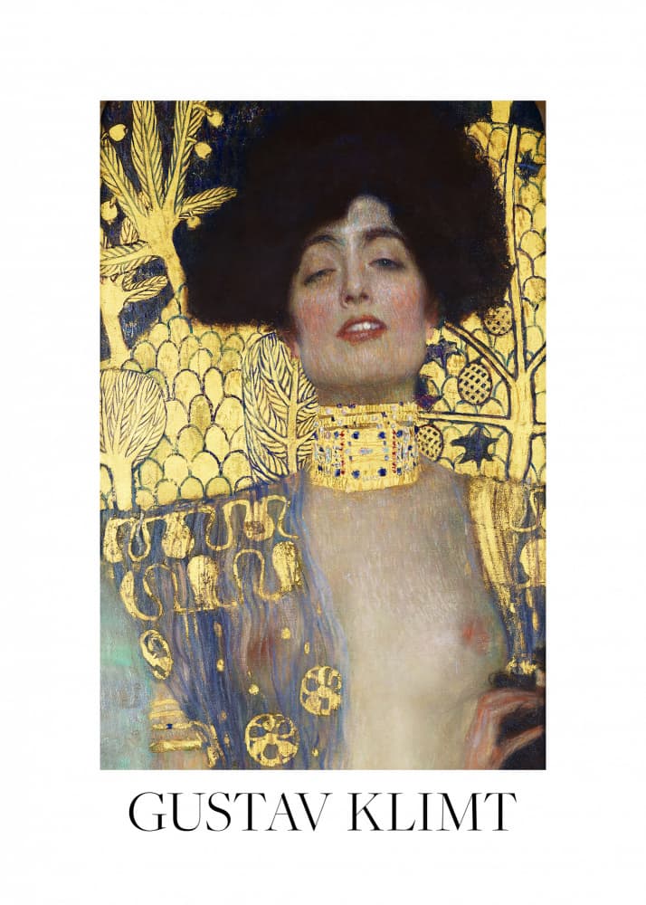 Judith and the Head of Holofernes (1901) Poster by Gustav Klimt — canvas wall art