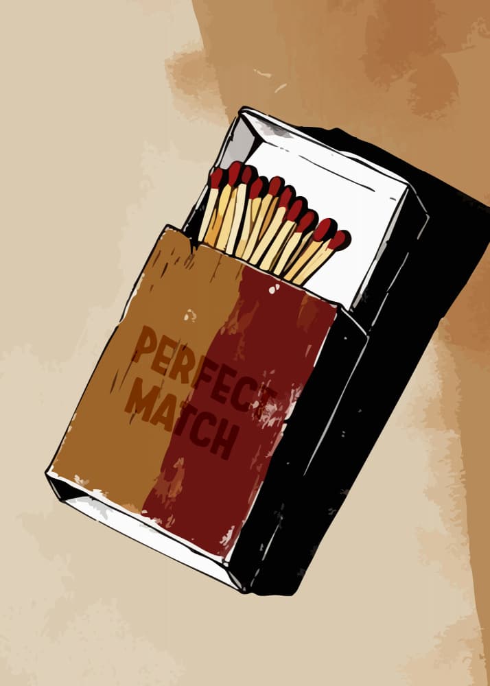 Perfect Matchbox by Andreas Magnusson — canvas wall art