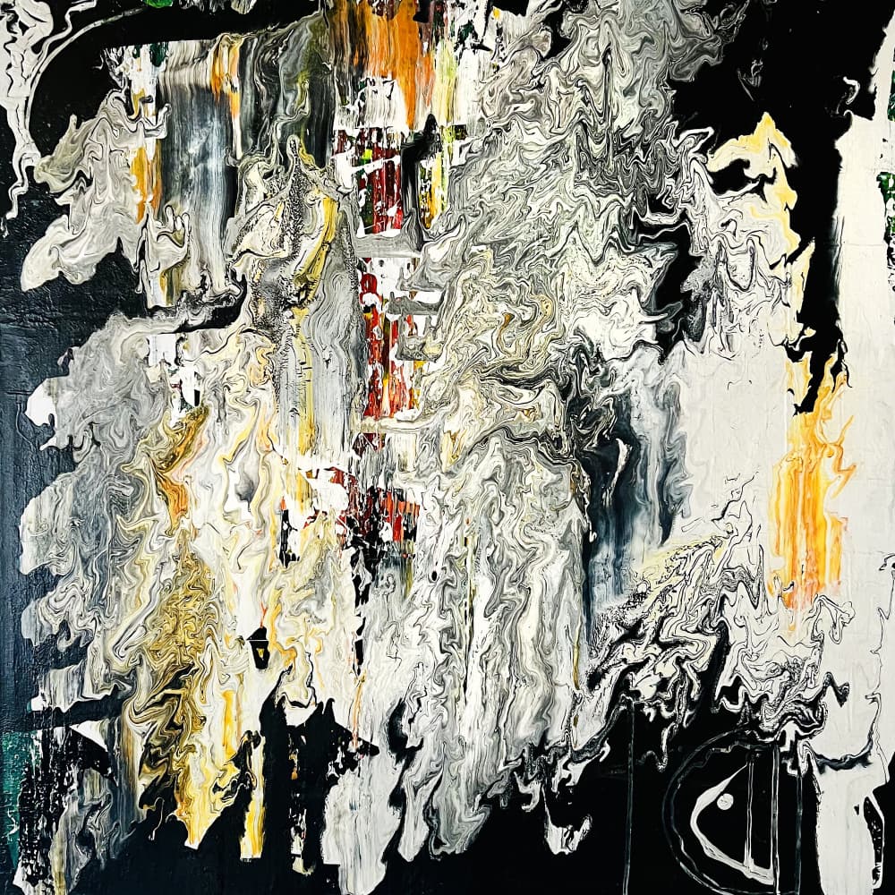 Abstract Gold Flow by Fredrik Olsen — canvas wall art