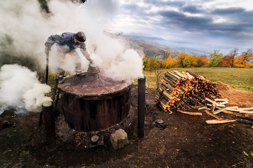 Traditional Autumn Distilling by Sveduneac Dorin Lucian — canvas wall art