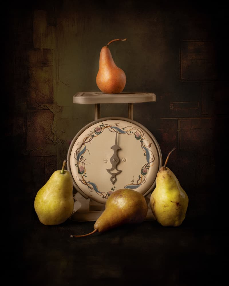 Rustic Pears Still Life by Noa Nick — canvas wall art