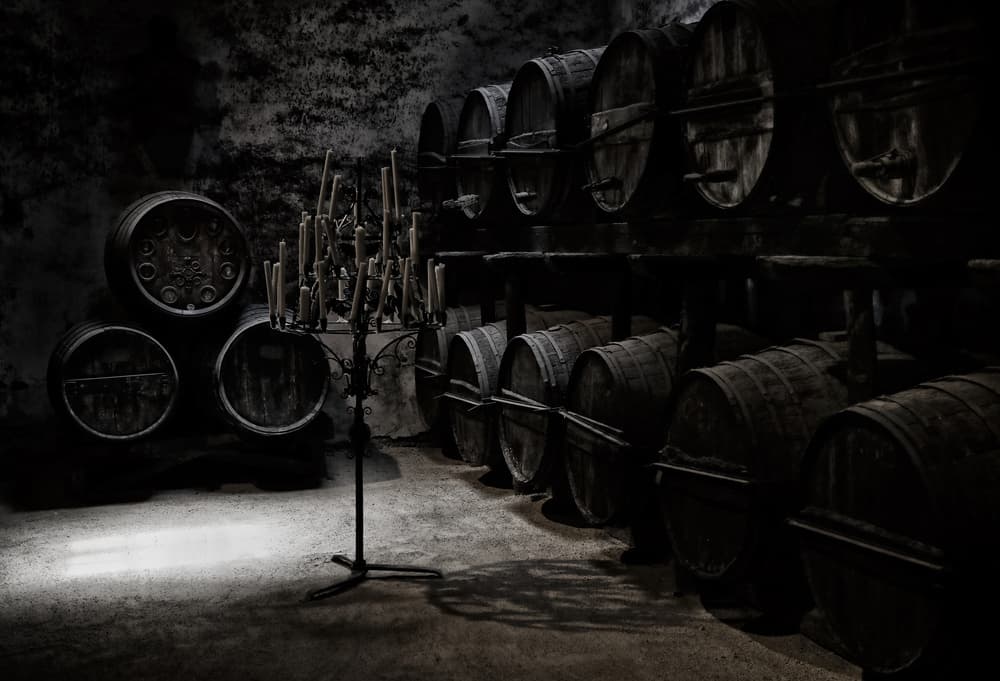 Candelabra Wine Cellar by Hans-Wolfgang Hawerkamp — canvas wall art
