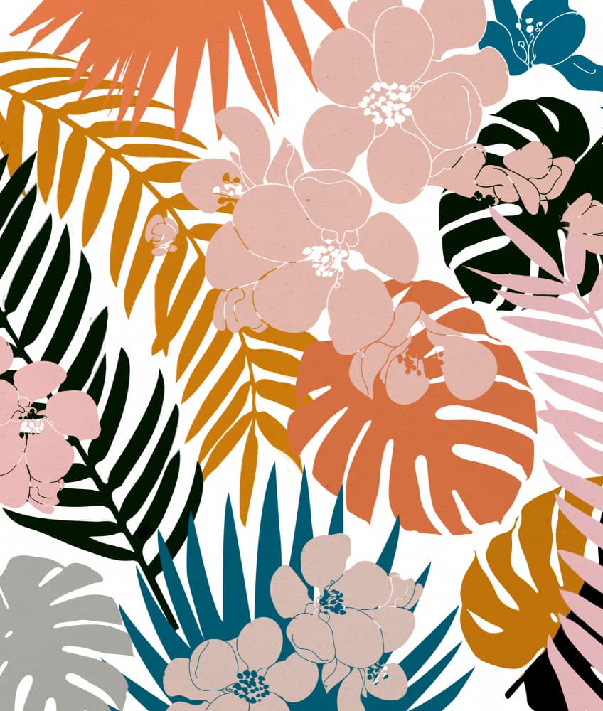 Bold Tropical Botanicals by Uma Gokhale — canvas wall art