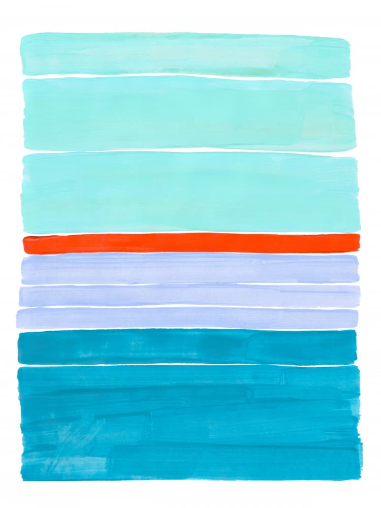 Vibrant Horizontal Stripes by Ejaaz Haniff — canvas wall art