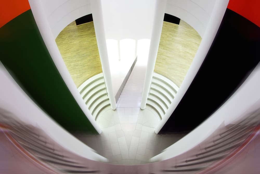 Vibrant Architectural Flow by Hans-Wolfgang Hawerkamp — canvas wall art