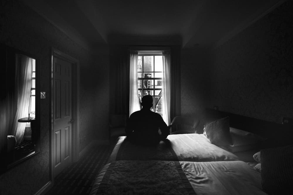 Man By Window Light by Andrea Fraccaroli — canvas wall art