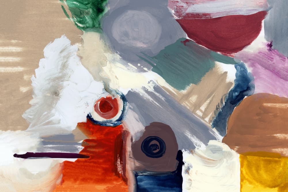 Vibrant Abstract Strokes by cartissi — canvas wall art