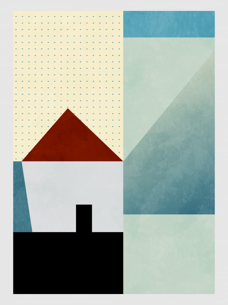 Spaces Bleu House by Ana Rut Bre — canvas wall art