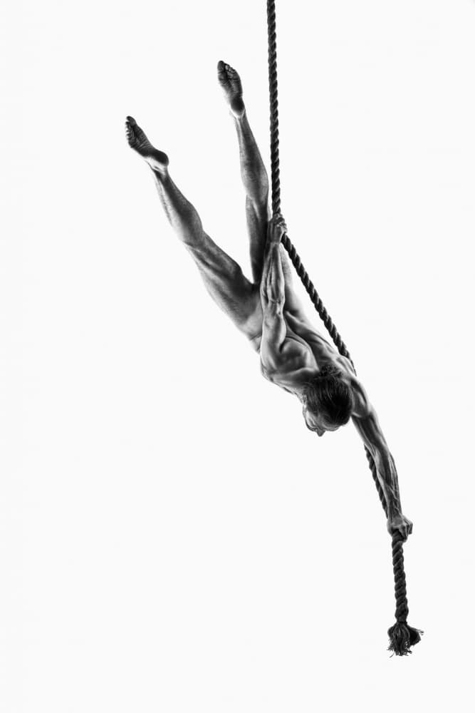 Rope diving by AURIMAS VALEVICIUS — canvas wall art