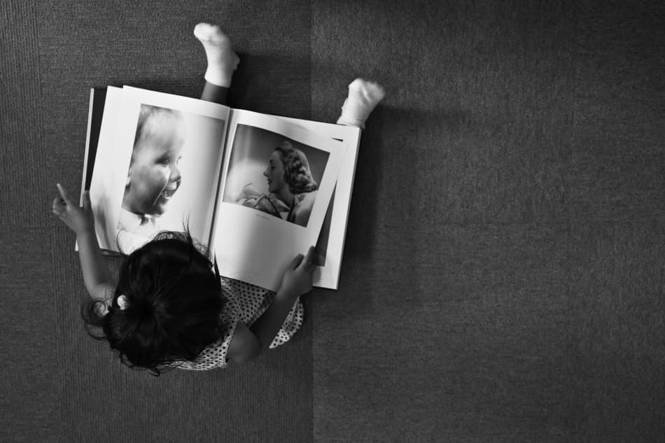 Reading Childhood Memories by Keisuke Ikeda @ blackcoffee — canvas wall art
