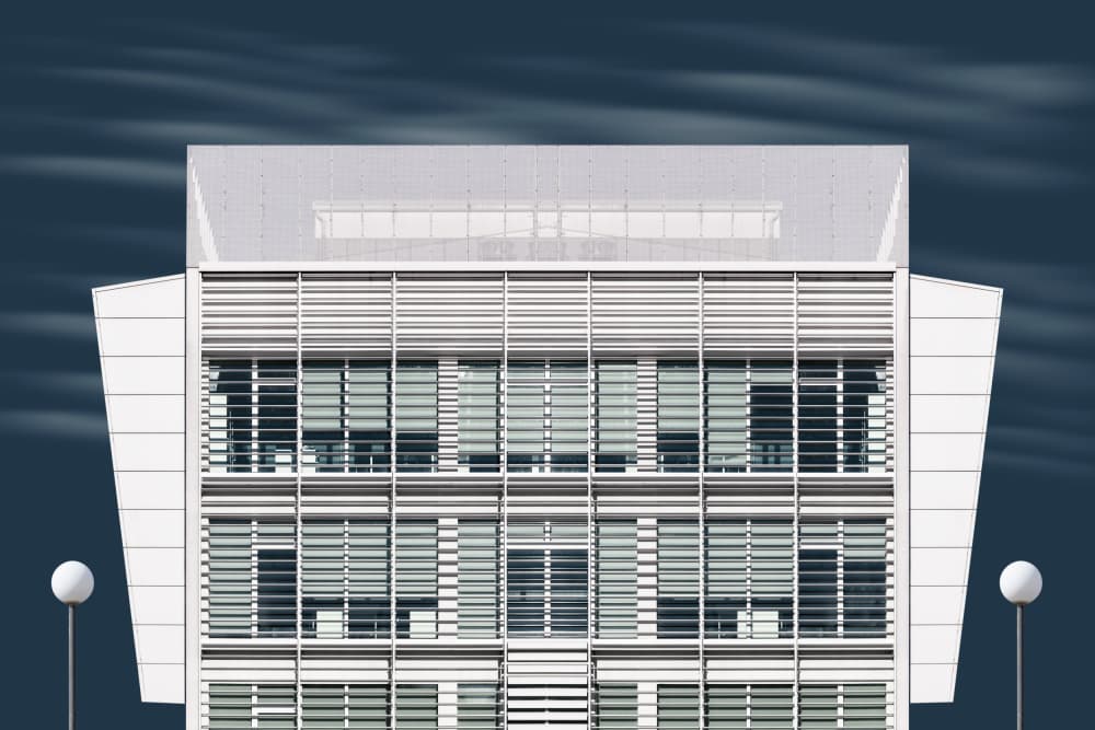Sleek Modern Architecture by Andrea Comari — canvas wall art