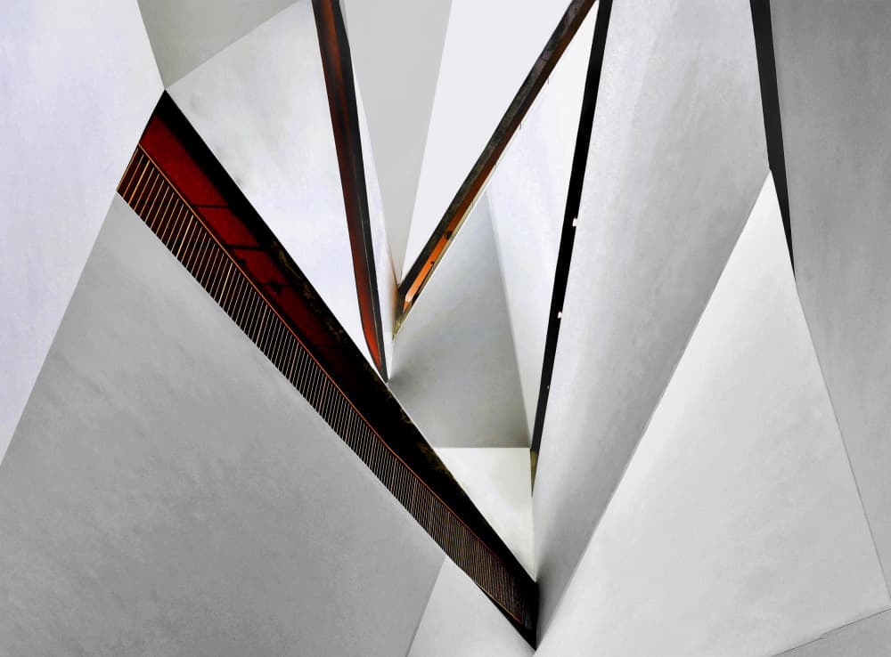 Abstract Geometric Architecture by Arnon Orbach — canvas wall art