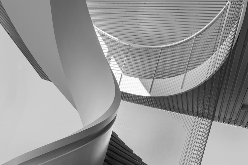 Modern Architectural Curves by Theo Luycx — canvas wall art