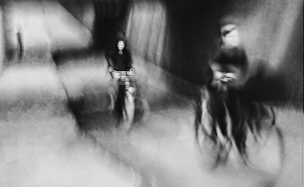 Night Riders In Motion by Jan van der Linden — canvas wall art