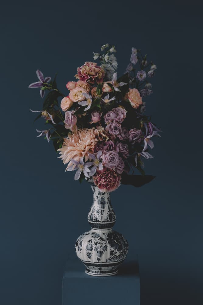 Opulent Floral Still Life by Masha Bakker Matijevic — canvas wall art