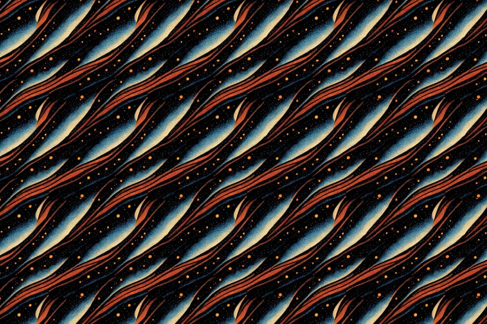 Galactic Wavescape by Treechild — canvas wall art
