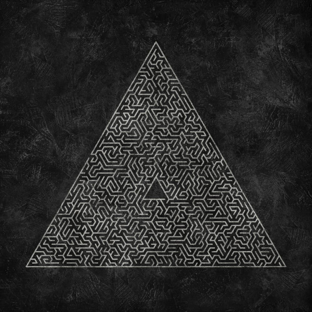 Abstract Triangle Maze by Ema Paraschiv — canvas wall art