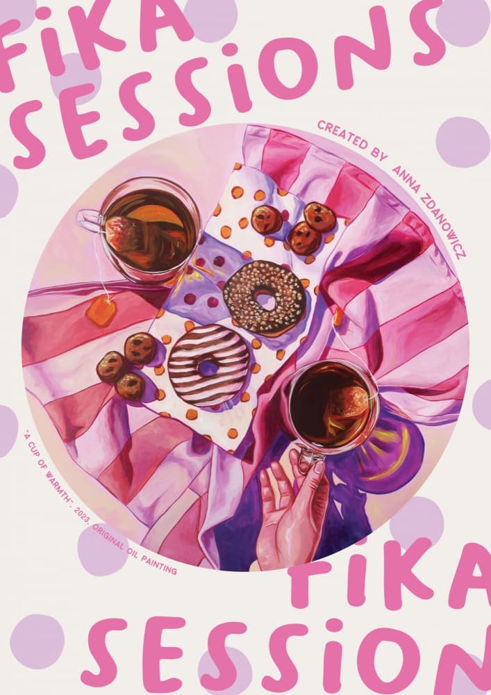 Cozy Fika Treats by Anna Zdanowicz — canvas wall art