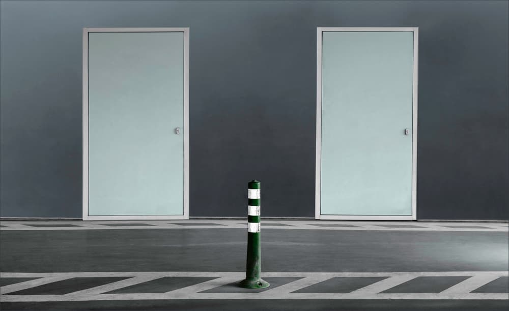 Two Doors One Choice by Gilbert Claes — canvas wall art