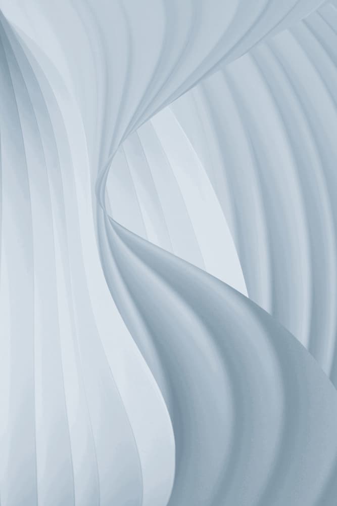 Flowing Blue Curves by Christina Sillen — canvas wall art
