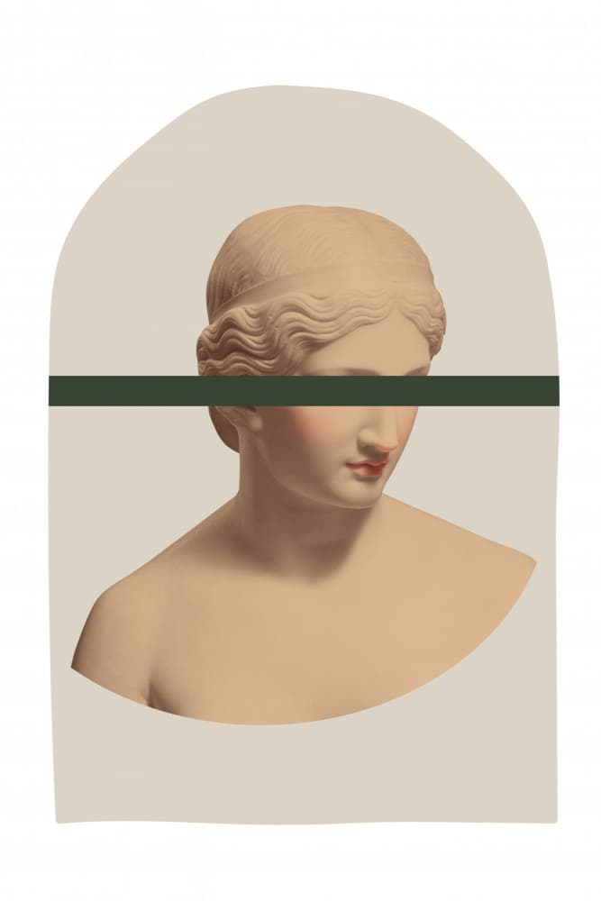 Veiled Classical Portrait by Talitha McQueen — canvas wall art