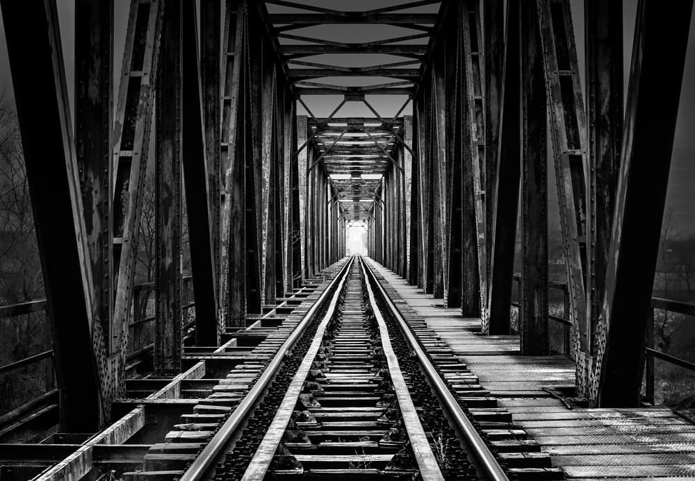 Dramatic Railway Bridge by Catalin Alexandru — canvas wall art