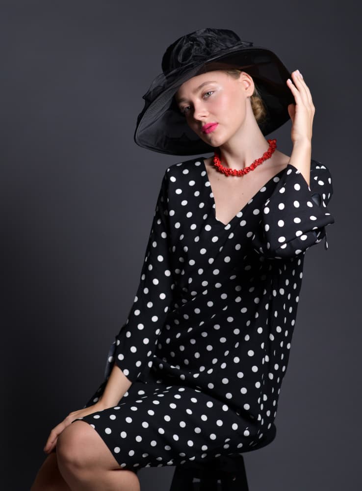 Elegant Lady in Hat by Yoram GIL — canvas wall art