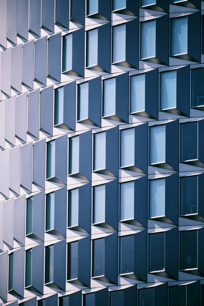 Modern Blue Windows by By PEJ — canvas wall art