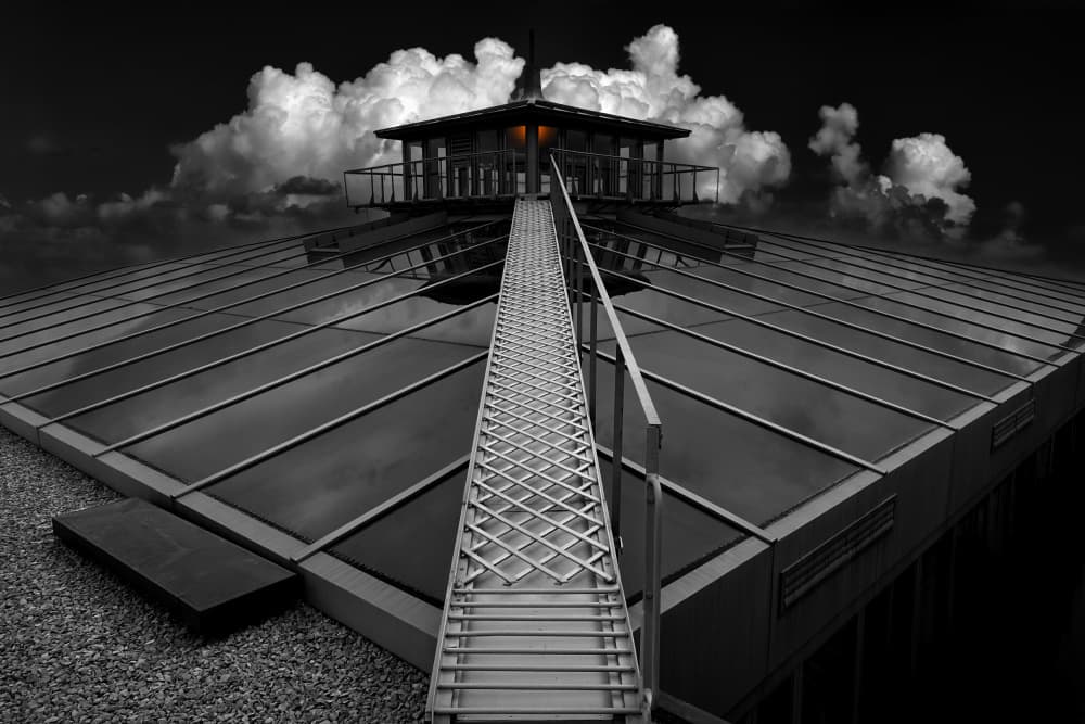 Modern Architectural Ascent by Hans-Wolfgang Hawerkamp — canvas wall art