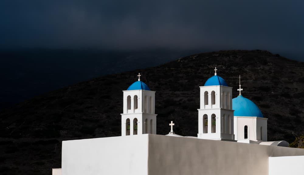 Iconic Greek Churches by Markus Auerbach — canvas wall art