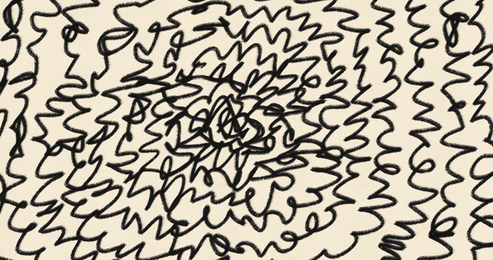 Dynamic Scribbled Pattern by Nicholas — canvas wall art