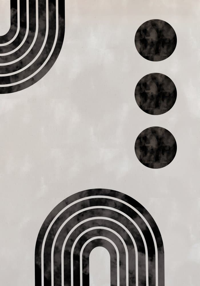 Neutral Geometric Balance by Pictufy Studio II — canvas wall art